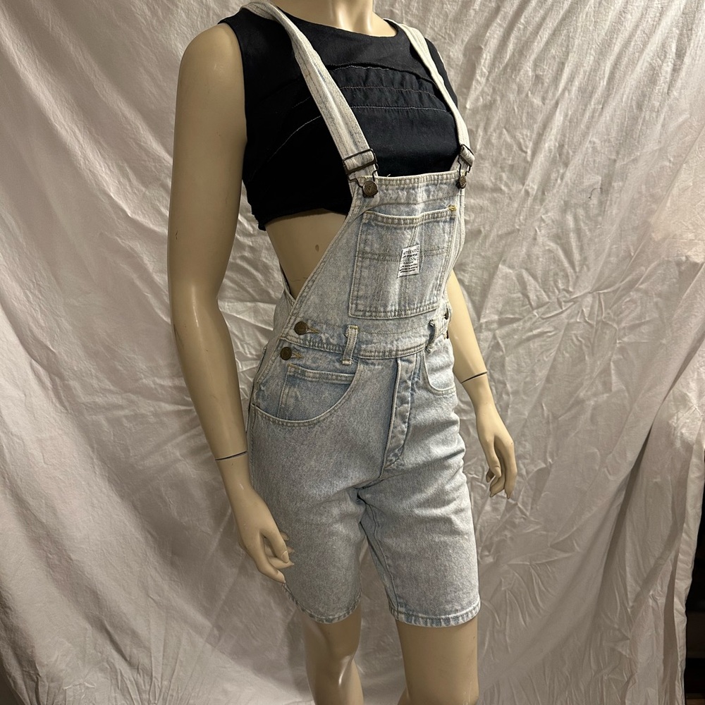 Vintage GUESS by George Marciano denim overall shorts